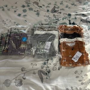 Carter’s Oshkosh, 9 months sleep and play long sleeves/short sleeve bodysuits.